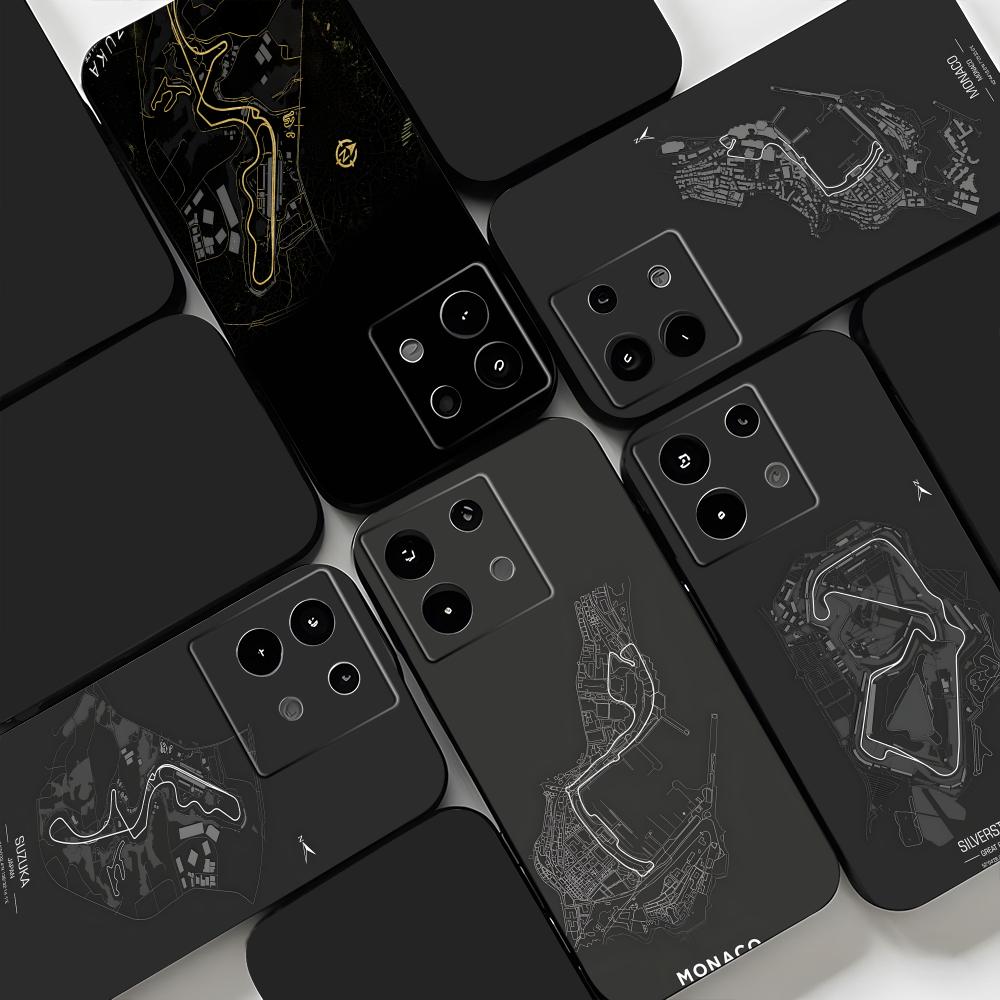 Xiaomi Redmi Note 14 - F1 pista de corrida impressão caso