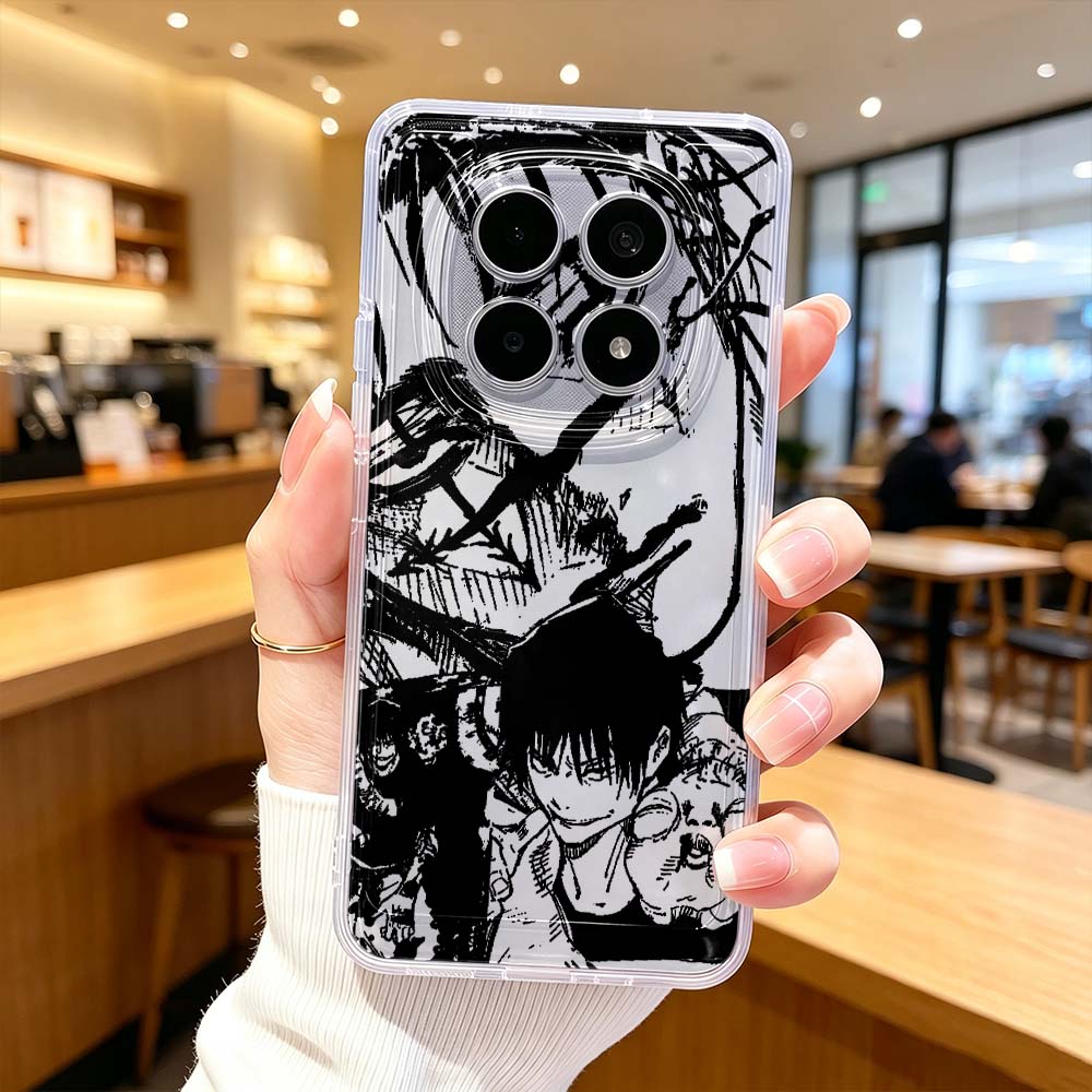 Xiaomi Poco X6 - Capa Protetora Transparente Jujutsu Kaisen Cool